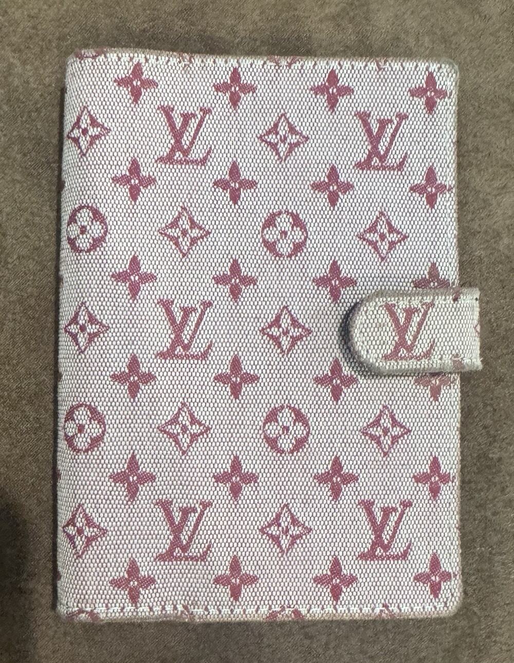 Louis Vuitton Mini Lin Agenda PM Cherry Pink Monogram Planner Cover CA1012